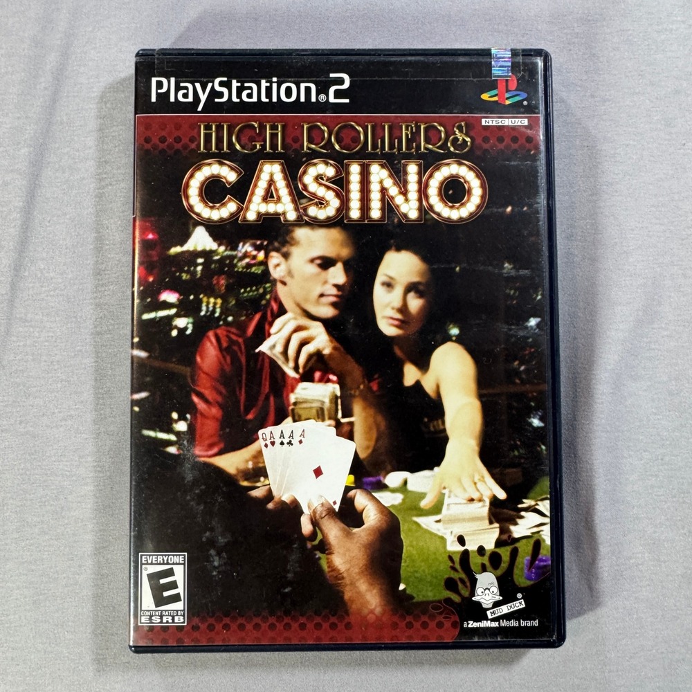 High Rollers Casino Sony PlayStation 2 PS2 Game CIB Complete w Manual NTSC U/C